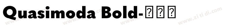 Quasimoda Bold字体转换